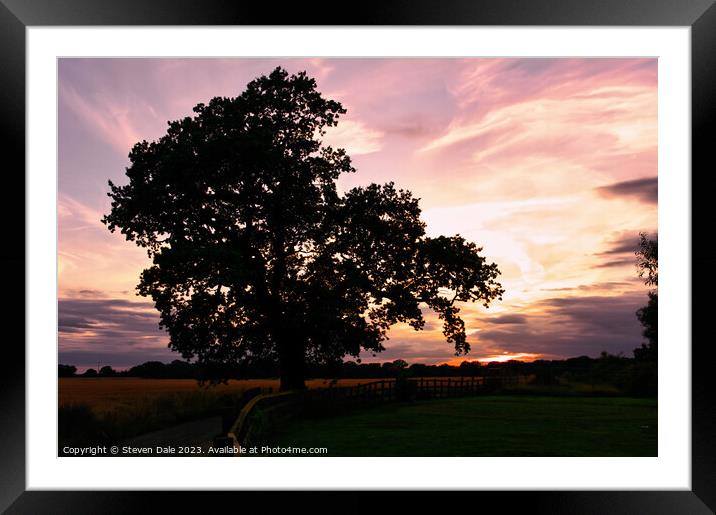 North Norfolk Sunset Framed Mounted Print by Steven Dale