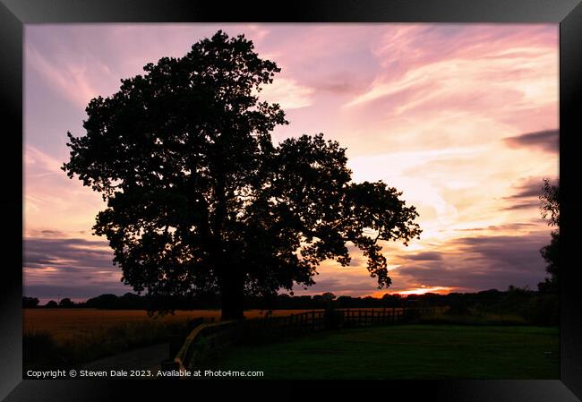 North Norfolk Sunset Framed Print by Steven Dale