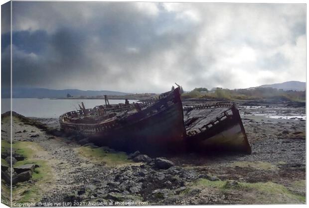MOODY SHIP WRECK  Canvas Print by dale rys (LP)