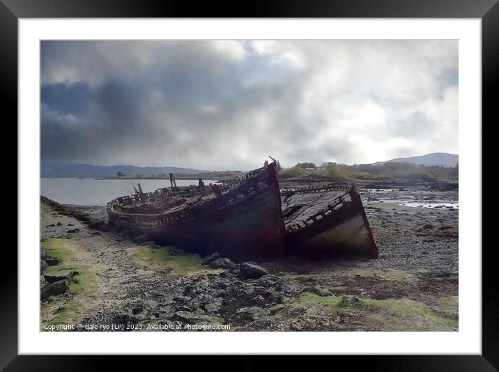 MOODY SHIP WRECK  Framed Mounted Print by dale rys (LP)