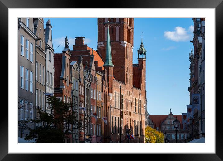The Old Town of Gdansk in Poland Framed Mounted Print by Artur Bogacki
