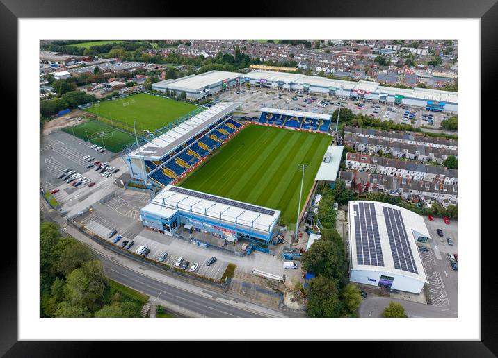 Mansfield Town FC Framed Mounted Print by Apollo Aerial Photography