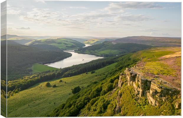 The View From Bamford Edge Canvas Print by Apollo Aerial Photography