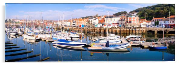 Scarborough Boat Marina Panoramic Acrylic by Tim Hill
