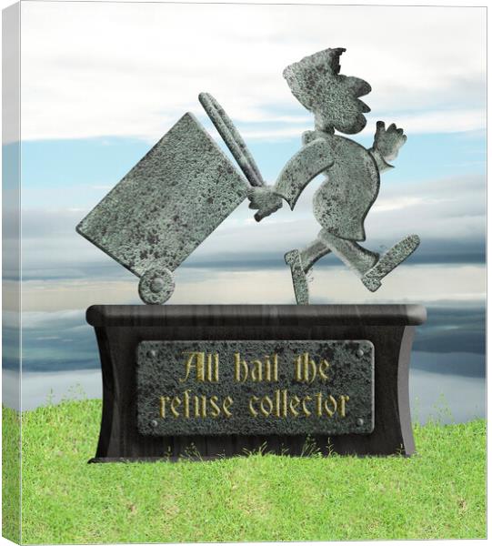 All hail the refuse collector Canvas Print by Richard Wareham