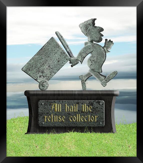All hail the refuse collector Framed Print by Richard Wareham