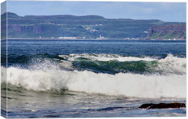 Rathlin crossing Canvas Print by David McFarland