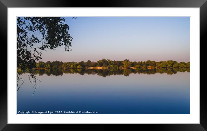 Zambezi reflections Framed Mounted Print by Margaret Ryan