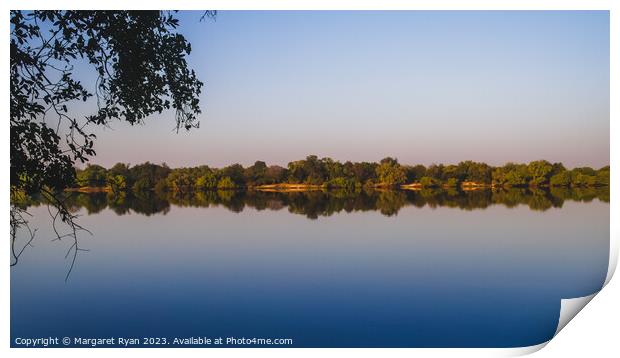 Zambezi reflections Print by Margaret Ryan