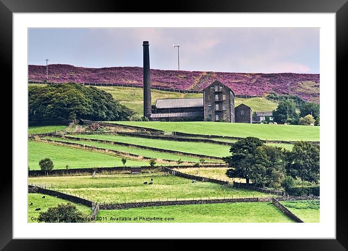 South Pennine View Framed Mounted Print by Sandra Pledger