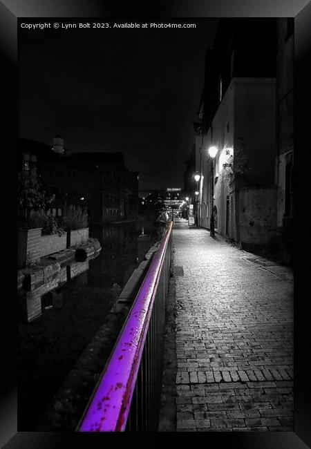 The Purple Line Framed Print by Lynn Bolt