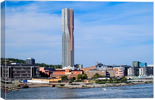 Karlatornet - the Tallest Building in Sweden Canvas Print by Martyn Arnold