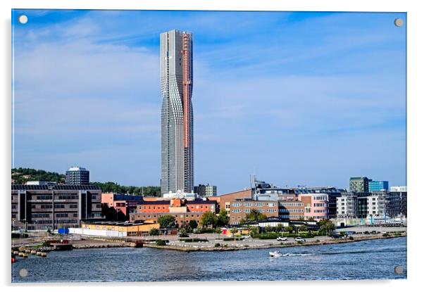 Karlatornet - the Tallest Building in Sweden Acrylic by Martyn Arnold