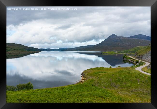 Loch Assynt and Quinag, Sutherland, Scotland Framed Print by Howard Kennedy