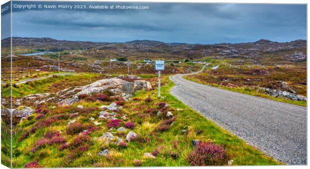 The Golden Road, Isle of Harris Canvas Print by Navin Mistry