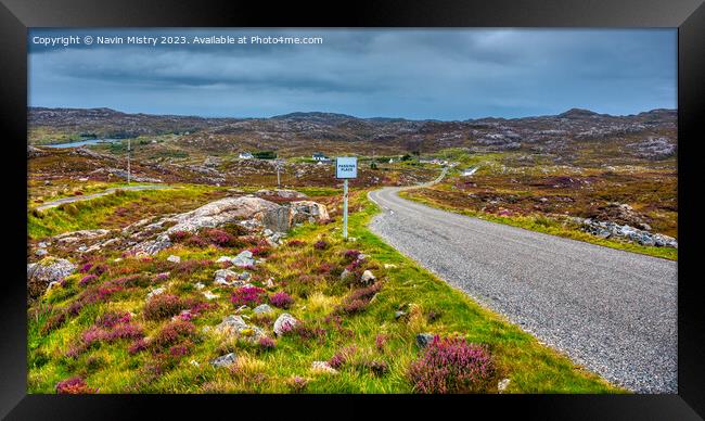 The Golden Road, Isle of Harris Framed Print by Navin Mistry