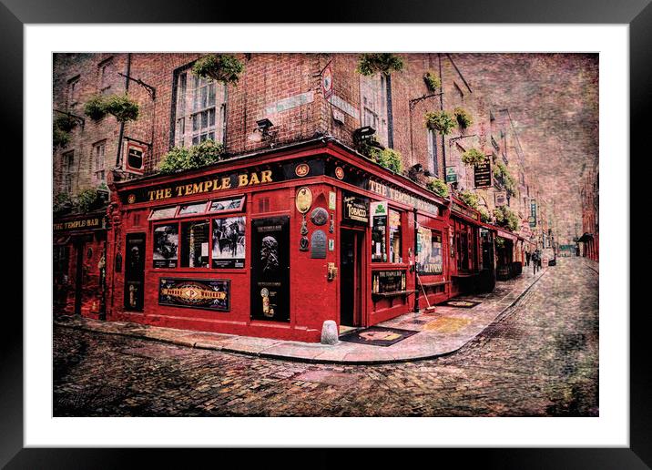 The Temple Bar Pub, Dublin. Framed Mounted Print by Catherine Joll