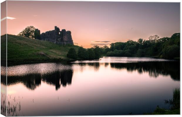 A picture of Morton Castle in the Heart Of Dumfries Canvas Print by christian maltby