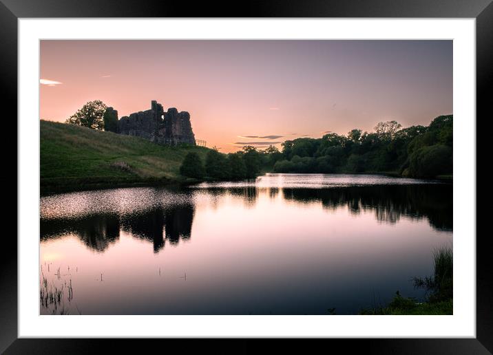 A picture of Morton Castle in the Heart Of Dumfries Framed Mounted Print by christian maltby