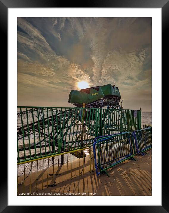 Sunrise over Cleethorpes Framed Mounted Print by David Smith