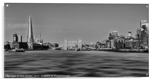 Tower Bridge Skyline Acrylic by Rick Lindley