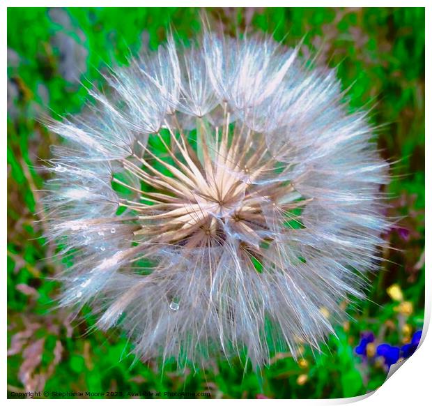 Dandelion Seeds Print by Stephanie Moore