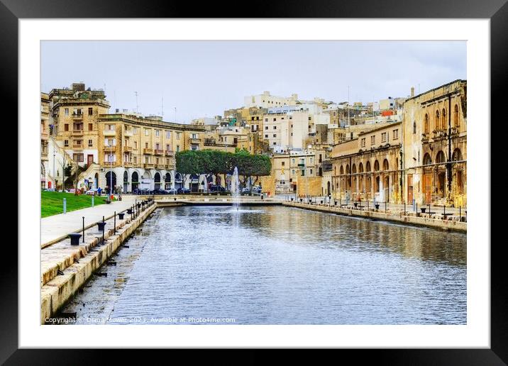Floriana Valletta Malta Framed Mounted Print by Diana Mower