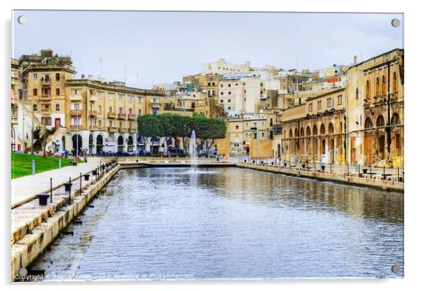 Floriana Valletta Malta Acrylic by Diana Mower