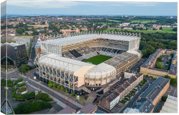 Newcastle United Canvas Print by Apollo Aerial Photography