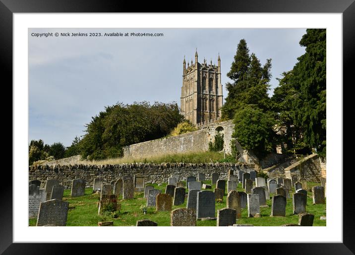 St James' Church Chipping Campden Cotswolds  Framed Mounted Print by Nick Jenkins