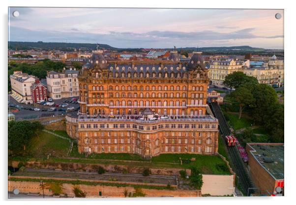 Scarborough Grand Hotel Acrylic by Apollo Aerial Photography