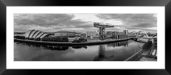 Glasgow Cityscape Framed Mounted Print by Apollo Aerial Photography