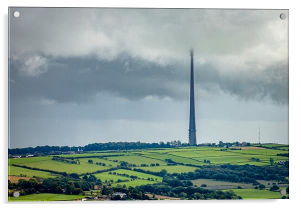 Storms on Emley Moor Acrylic by Apollo Aerial Photography