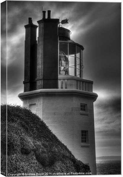 Vivid Lighthouse Canvas Print by Andrew Driver