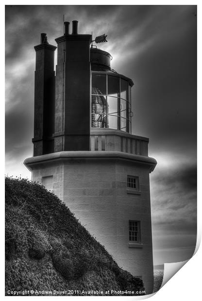 Vivid Lighthouse Print by Andrew Driver