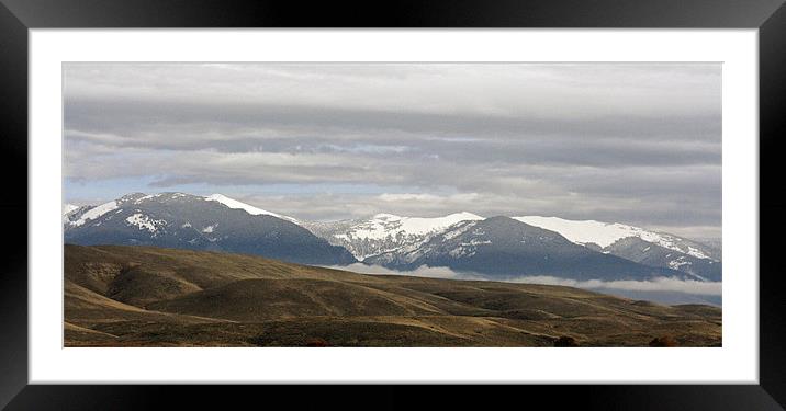 Montana Big sky Country Framed Mounted Print by Larry Stolle