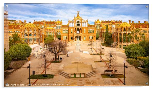 Panoramic Hospital Sant Pau - CR2301-8584-GRACOL Acrylic by Jordi Carrio