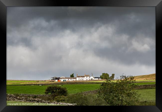 Spotlight on Wool Pits Hill, Teesdale Framed Print by Richard Laidler