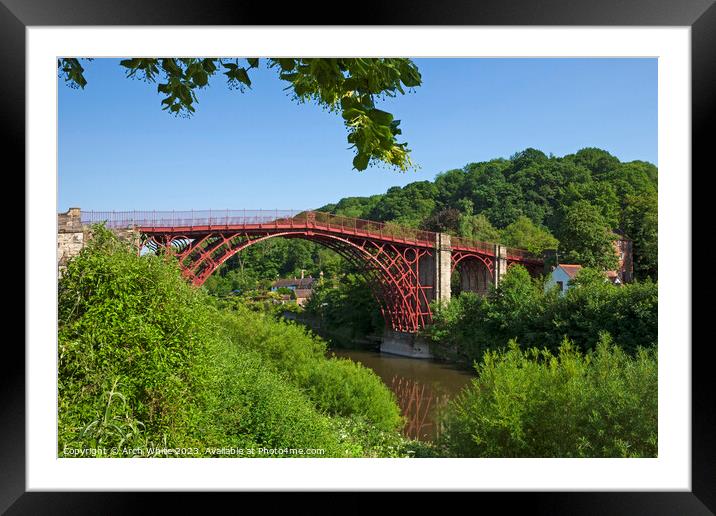 Ironbridge, river Severn,  Shropshire, England, UK Framed Mounted Print by Arch White