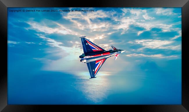 Euro fighter Typhoon Framed Print by Derrick Fox Lomax