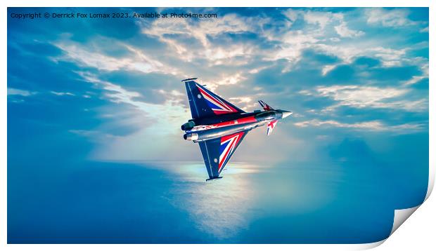 Euro fighter Typhoon Print by Derrick Fox Lomax