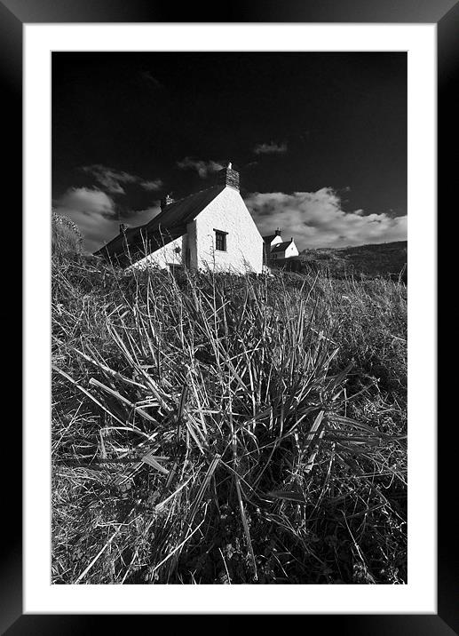 Abereiddy Cottage Framed Mounted Print by Creative Photography Wales