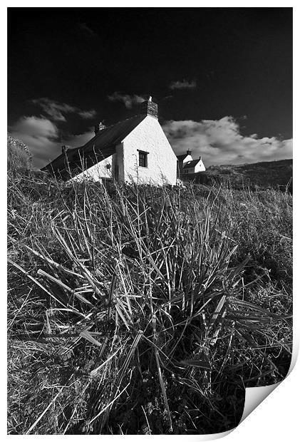 Abereiddy Cottage Print by Creative Photography Wales