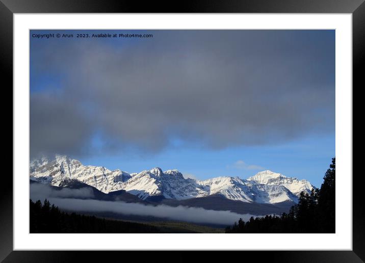 Banff Canada Framed Mounted Print by Arun 