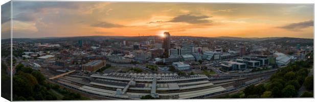 Sheffield Cityscape Panorama Canvas Print by Apollo Aerial Photography