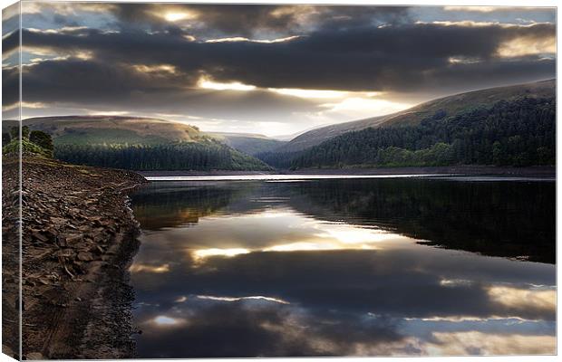Moody Dawn over the Clough Canvas Print by K7 Photography