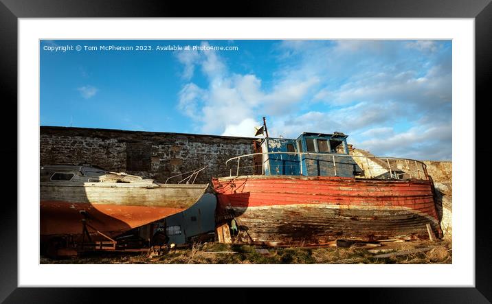 Abandoned at Burghead Framed Mounted Print by Tom McPherson