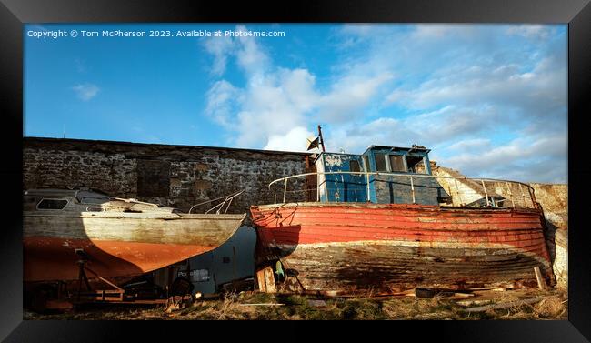 Abandoned at Burghead Framed Print by Tom McPherson