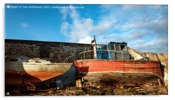 Abandoned at Burghead Acrylic by Tom McPherson
