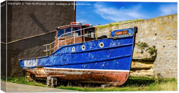 Old Boat at Burghead Canvas Print by Tom McPherson